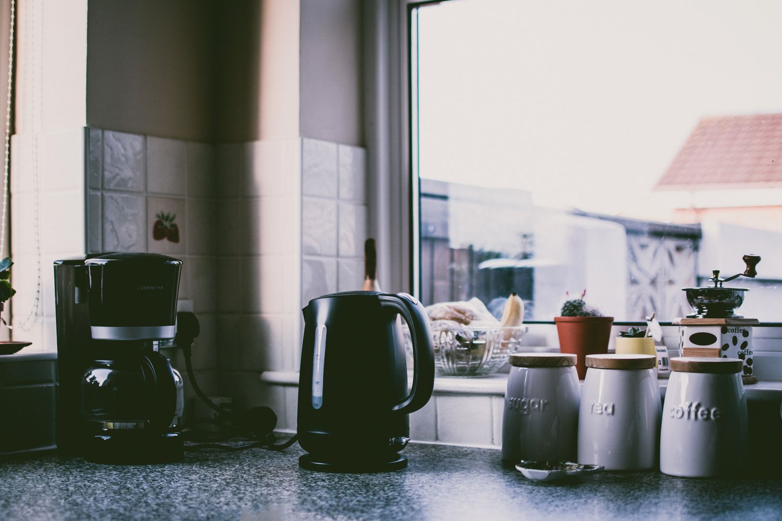 Dark architectural kitchen
