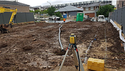 Piering has been done, now Piering is getting Concrete poured.