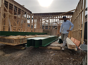 Timber Structure, Steel Posts & Steel Beams