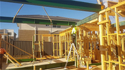 Timber Structure, Steel Posts & Steel Beams
